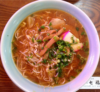 Shichifuku Oshi Yokuji Dokoro - みそラーメン（大盛）