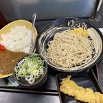 ゆで太郎 - カレーセットのもり＋海老天