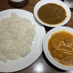 アジャンタ - マトン＋バターチキン＋ライス