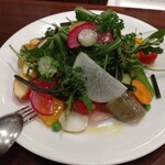 ピッツェリア ファッブリカ 1090 - コショウダイのカルパッチョ　サラダ仕立