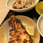 Shabushabu Imotsuru - 豚バラ湯引き 赤魚の粕漬け
