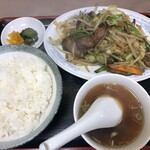 カツミ軒 - レバニラ炒め定食
