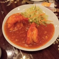 三和楼 - 大エビチリソース炒め