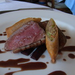 フランス料理グルメ - 2014.2)ツレのメーンは１０００円追加の鴨肉