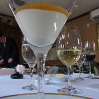 フランス料理グルメ - 2014.2)上にはゼリー状にしたオマール海老の出汁。これがおいしい
