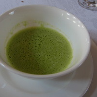 フランス料理グルメ - 2014.2)グリンピースのスープ