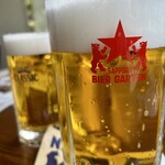 サッポロビール園 ビヤカフェ・ライラック - ドイツビールとかはライオンのマークだけど
            サッポロビールはクマ　このマーク可愛いよね笑