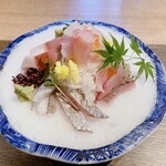 瓢六亭 - 料理写真:地魚・旬魚のお造り。品質から言ってもこれが2800円なんて安い！