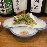 Saisaburou - コシアブラの天ぷら、ショージン揚げ、か。