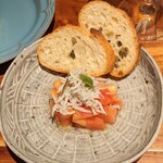Ura Dora - 冷前菜、シラス、トマトのマリネ