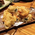 炭と、肴と、酒。 いこる - ハモの大葉巻き