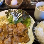 Yakiniku Miyabi - 豚の生姜焼き定食