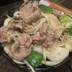 Aburiya Fudo - ジンギスカン焼いてるところ