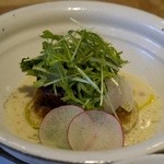 キツツキ - 豆腐のベジバーグ 酒粕と豆乳のクリームソース