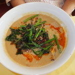 四川料理 桃源郷 - たっぷり食べたい派ランチ　１７００円　野菜と挽肉入りタンタンメン　【　２０１３年３月　】