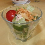 四川料理 桃源郷 - たっぷり食べたい派ランチ　１７００円　サラダ　【　２０１３年３月　】