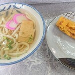 はなや食堂 - かけうどん、ちくわ天(*´ω｀*)