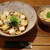 美糸 - 料理写真:小海老と揚げ餅のおろしぶっかけおうどん（冷）、炊き込みごはん