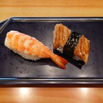 魚がし寿司 - 海老・穴子