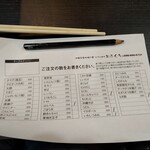 おふくろ - おでんの伝票