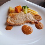 たかのは - 料理写真:本日のランチ(1100円)　ポークソテーオニオンガーリックソース