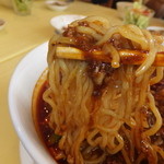 四川料理 桃源郷 - たっぷり食べたい派ランチ　１７００円　特製四川麻婆タンメン　超激辛の麺　【　２０１３年３月　】