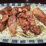 らーめん 軽菜 - 豚肩ガーリックステーキ65円