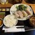 アオハル食堂 - 料理写真:シャ豚ブリアン定食　黄身タレ、胡麻タレ、わさび、からし、塩