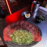 焼肉 肉どうし - ネギ塩タン　¥1600