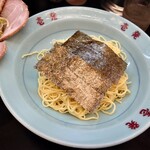 壱発ラーメン - 2024年4月　ネギチャーシューつけめん 正油　並　1100円