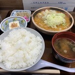 もつ煮屋 日の出 駒形店 - 「もつ煮定食（おかず大盛）」930円（税込）