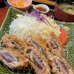 大戸屋 - 鰹の梅はさみ揚げ定食