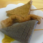 優月 - おでん（厚揚げ、ちくわ、コンニャク）