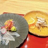 対馬のどぐろとイカ活き造り 博多 魚蔵 都ホテル店 - 