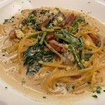 伊・食・旬 イガッタ - ★レディースランチ(1595円税込)★期間限定！牡蠣とベーコンのクリームパスタ（＋400円）