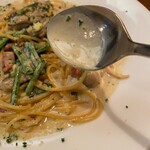 伊・食・旬 イガッタ - ★レディースランチ(1595円税込)★期間限定！牡蠣とベーコンのクリームパスタ（＋400円）