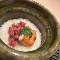 焼肉古今 - 鯛と和牛の炊き込みご飯