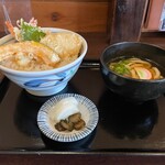 Inada - 天丼ごはん大盛ミニうどん