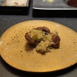 西麻布 焼肉 X - タンシタは葱とごま油で