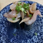 寿司本家 - 赤貝ヒモ　最後の2皿　もっと食べたかった