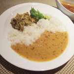 ビーフスープカレーときのこカレー