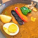 スープカレーハウス しっぽ - グリルドチキンのスープカレー