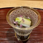 244316665 - 海蘊（新潟）　うるい　花穂紫蘇の酢の物