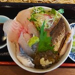 そば 仁や - ミニお刺身丼