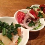 Rejuiru - 前菜の3種盛り合わせ