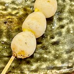 焼鳥 せきね - 追加串⑤鶉卵　毎回破裂寸前までしっかり火入れをするのが好きです