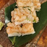 Izakaya Ooedo - 甘エビの押し寿司