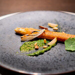 Quatre-vingt-douze - フランス産白アスパラ　バジル　ケッパー