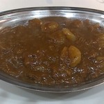 カレーショップ インデアン - インデアンルー 海老トッピング、辛口、大盛 