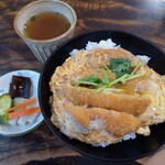 Toukyou An - 小かつ丼(そば湯・漬物付)